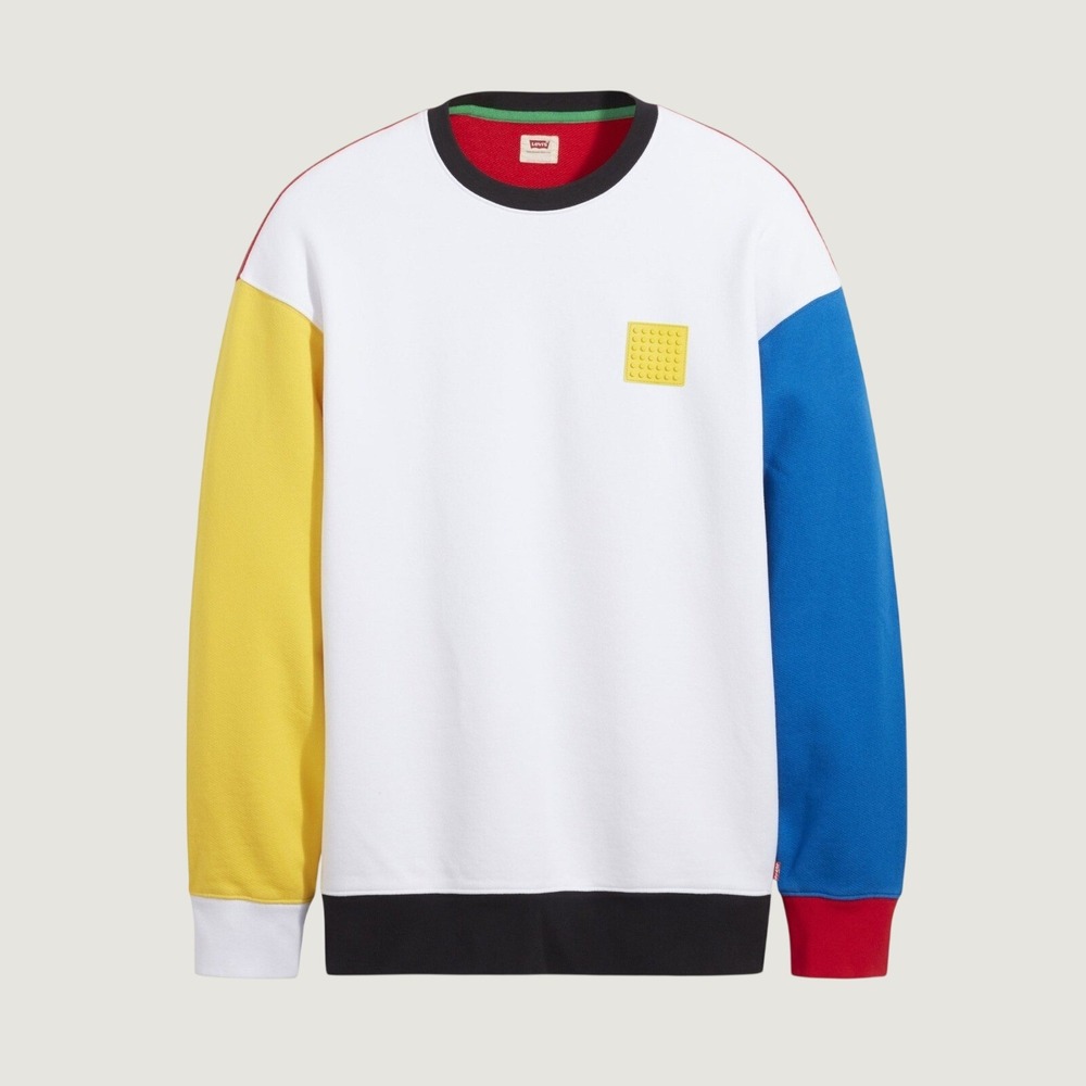Levi's x LEGO Limited Edition Relaxed Fit Colorblock Sweatshirt Multi Colour L
